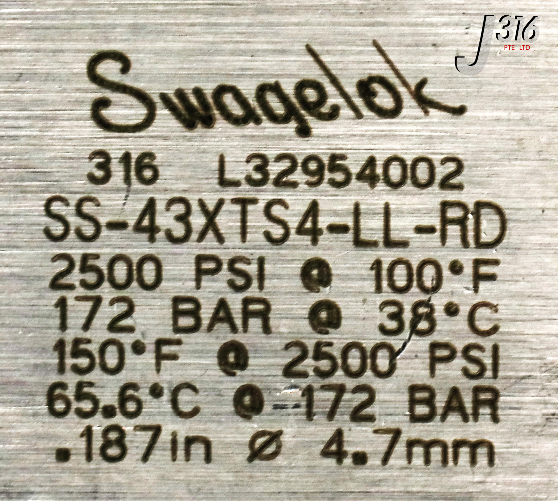 nyalon 19865 SWAGELOK 3-WAY BALL VALVE, ¼
